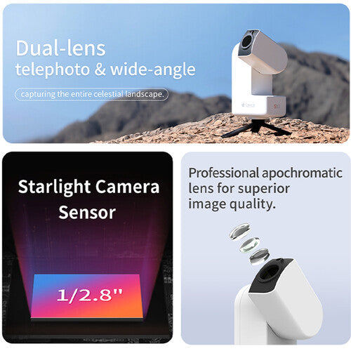 Telescopio Inteligente ZWO Seestar S30 30mm f/5 (Pre Venta)