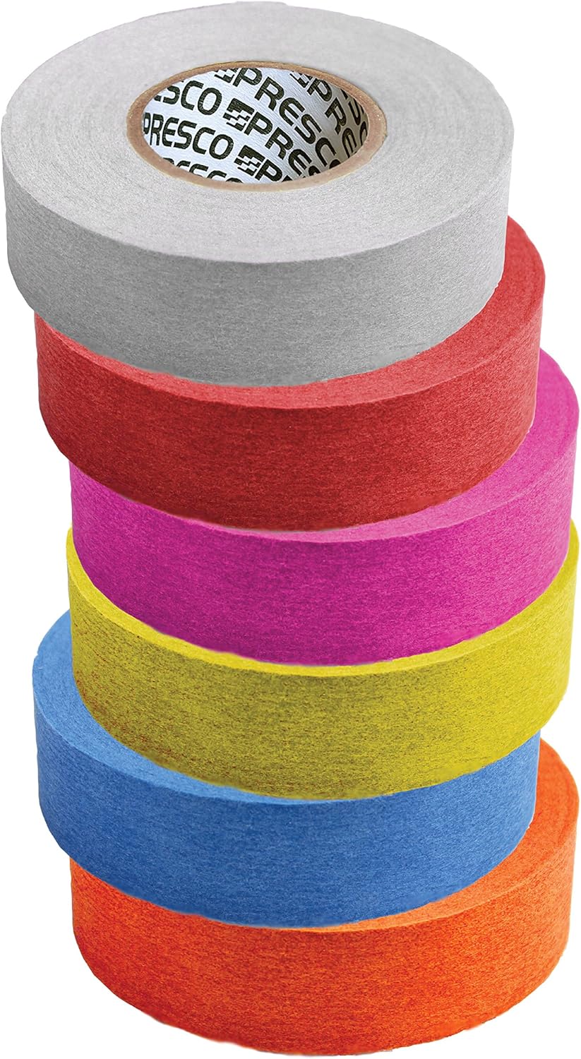 Cinta de señalización biodegradable en rollo de Presco: 1 pulgada x 100 pies.