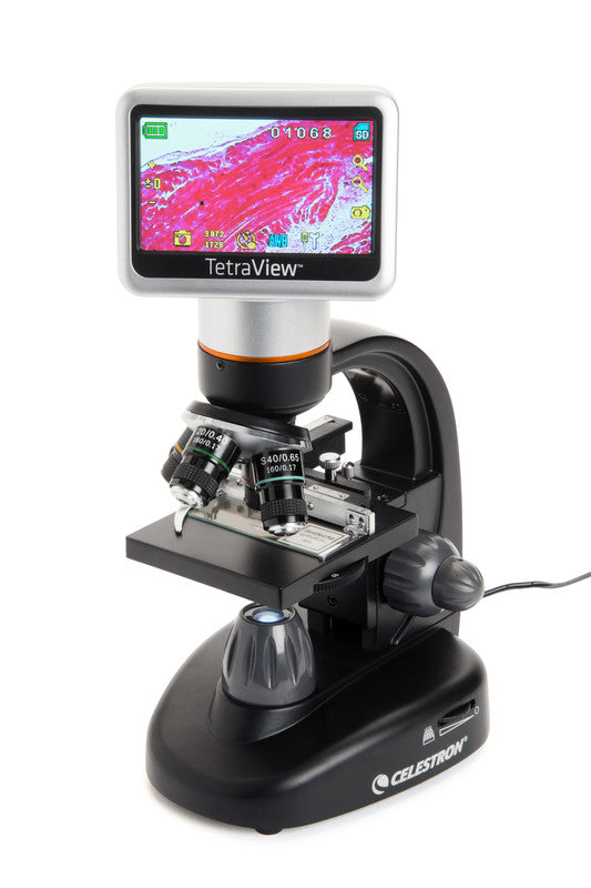 Microscopio Celestron TetraView LCD Digital