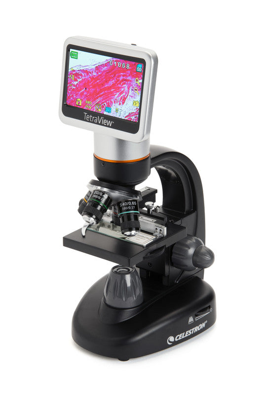 Microscopio Celestron TetraView LCD Digital