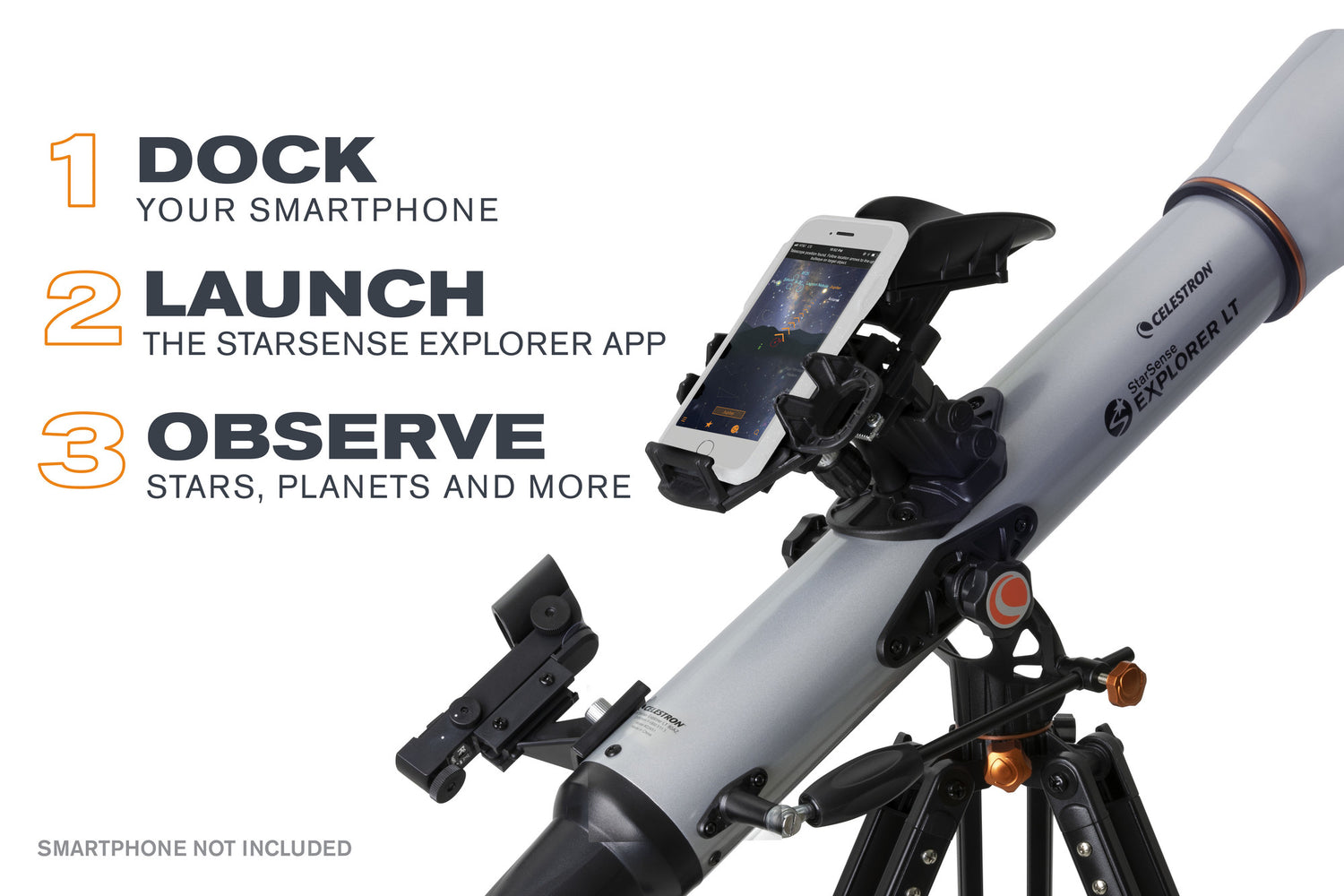 Telescopio Celestron StarSense Explorer LT 80AZ - Refractor